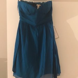 J. Crew Cyndee Silk Chiffon Dress in Matisse Blue